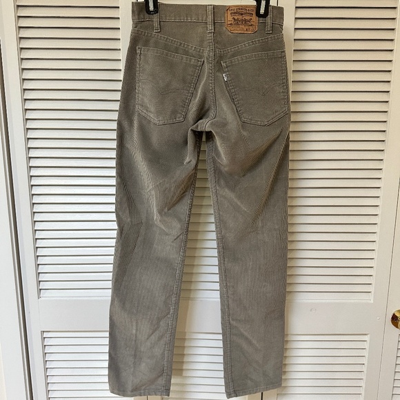 Levi's Vintage Cords Runs Smaller than W29 Fine Wale Grey Cotton - Picture 7 of 11
